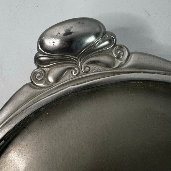 VTG Royal Holland Pewter Decorative Serving Tray 19 x 13 Vanity Decor - Picture 3 of 8